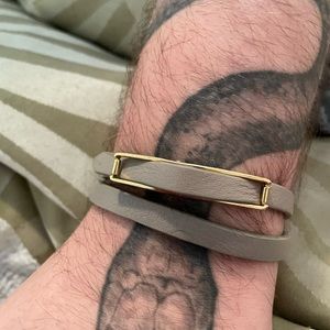 Leather wrap bracelet